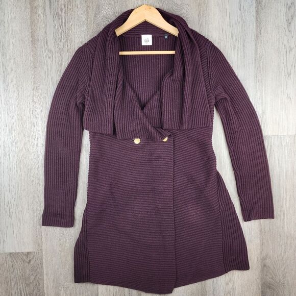 Cabi #3350 Regal Longline Duster Mulberry Cardigan size s - Picture 2 of 7